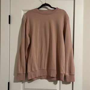 Light pink mens sweatshirt